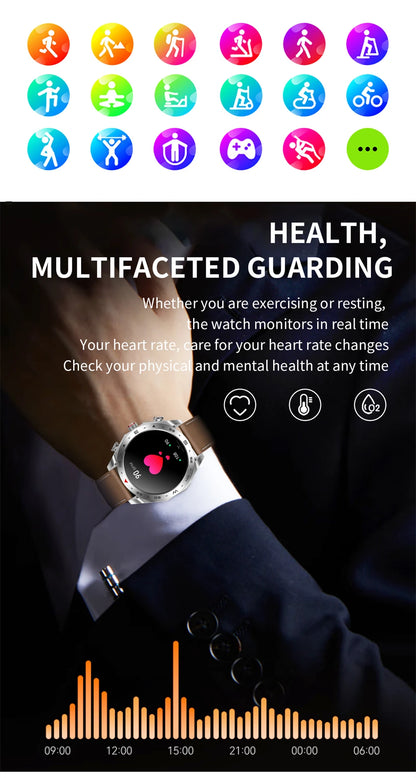 New T95 Smart Watch TWS 2-in-1 Bluetooth Headset Earphones with Built-in Speaker HIFI 9D Sound Quality Health Sports Monitoring