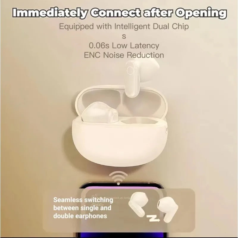 Bluetooth Headphones Wireless Earbuds Voice-optimized Bluetooth Headsets Prioritize Vocal Frequencies for Clear Calls