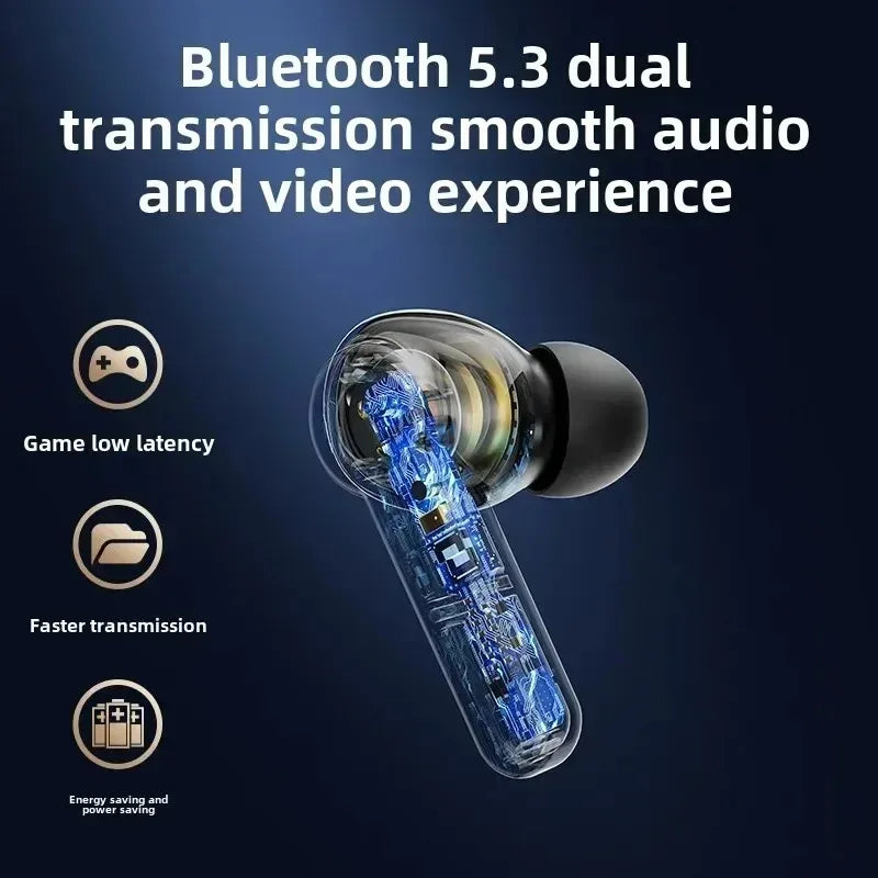 Bluetooth 5.4 Wireless Earbuds Touch Control Sport Gaming Headphones Deep Bass Noise Reduction Universal for All Smartphones