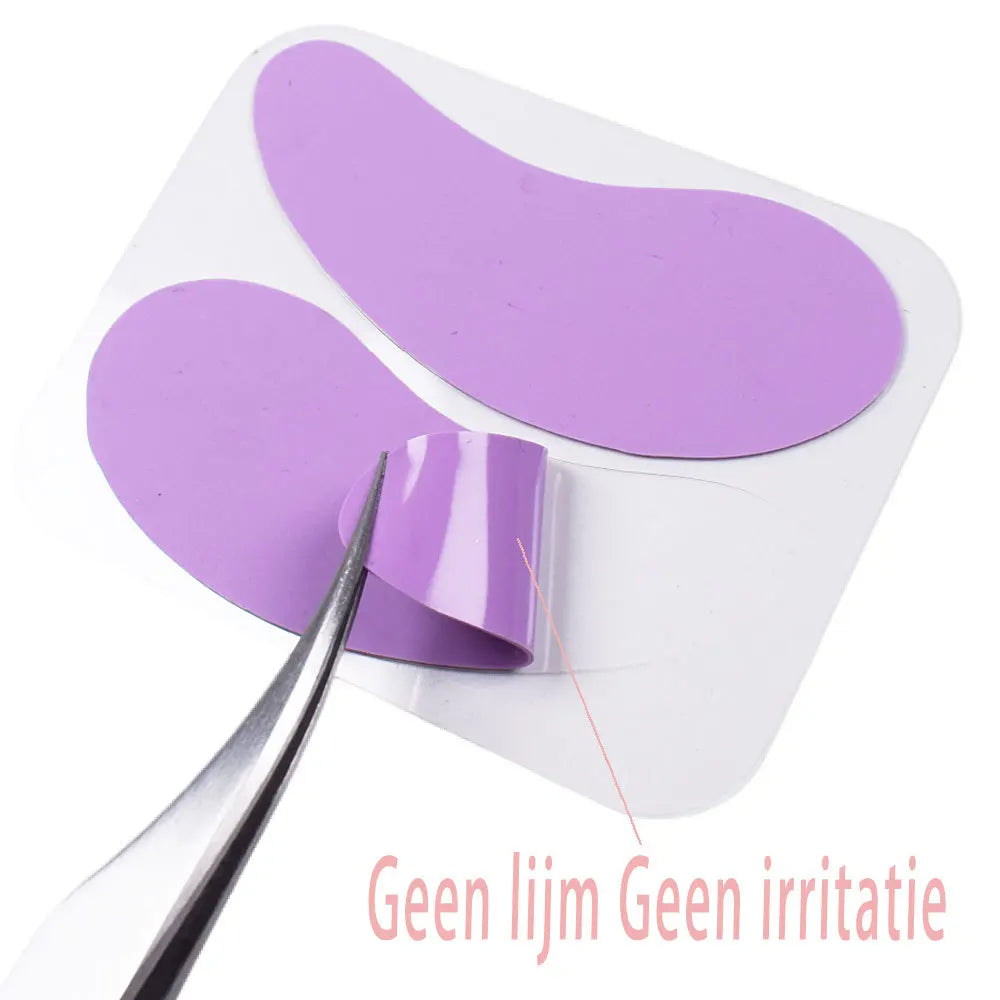 New Reusable 1Pair Eye Pads Silicone Stripe Lash Lift Eyelash Extension Hydrogel Eye Patches Under Eye Gel Patch Makeup Tools