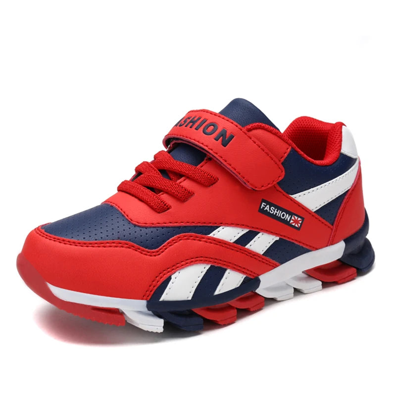 Kids Fashion Sneakers Outdoor Sport Boys Tennis  Comfort Leather Running Shoes Lightweight  Children&