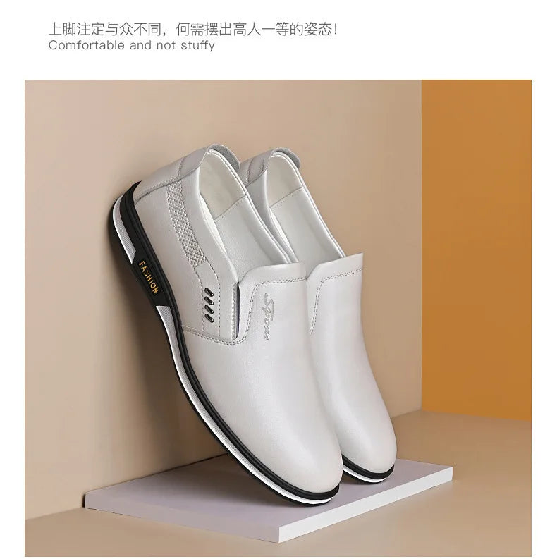Leather Shoes for Men Designer Loafers High Quality Adult Moccasins Men Driving Shoes Male Footwear Men's Banquet Formal Shoes