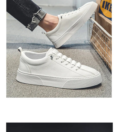 Sneakers for Men  Fashion Casual Lace Up Round Toe Flat White mens Running Sport Shoes Zapatillas Deportivas Hombre