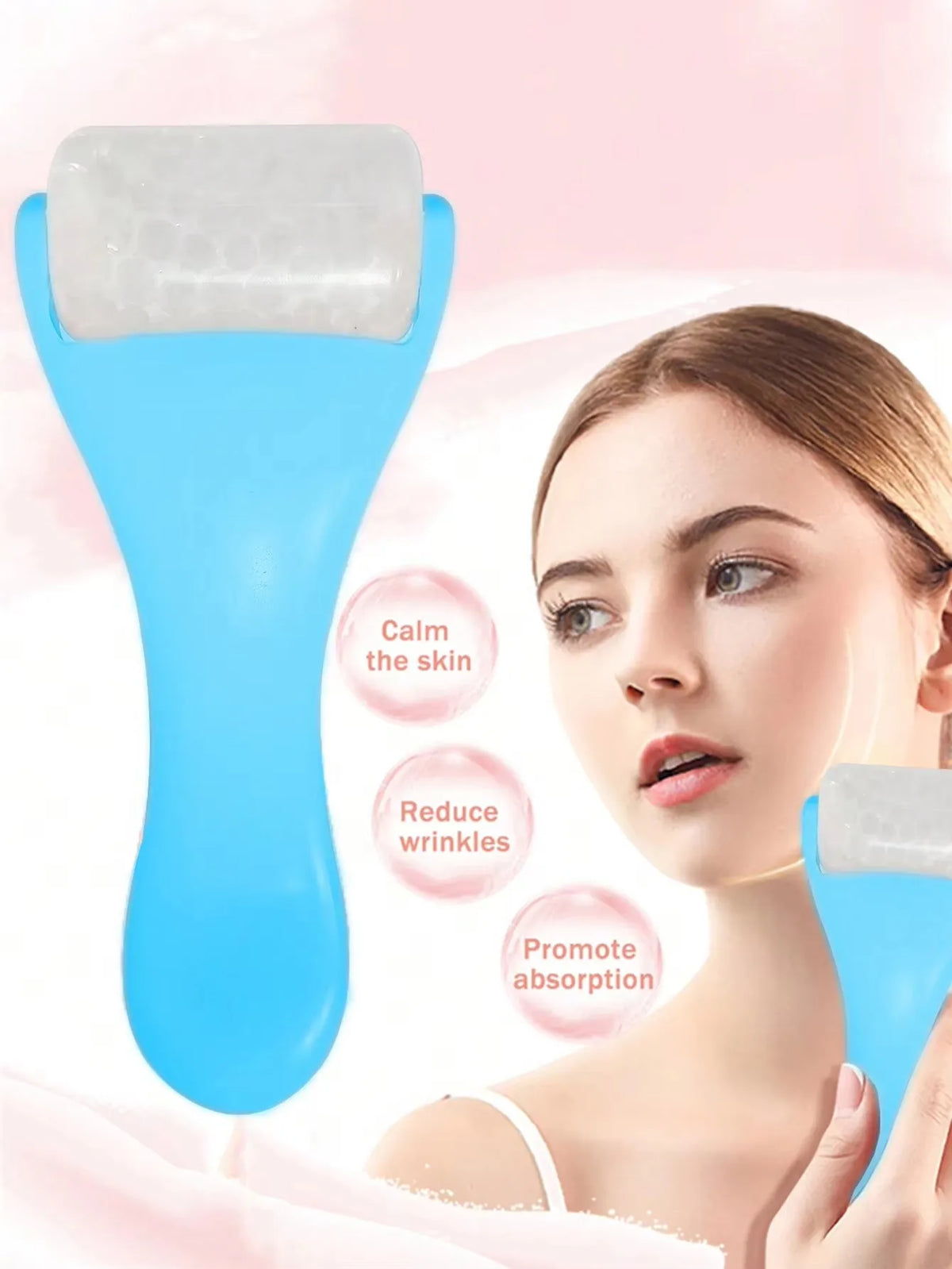 Ice Face Roller Massager Facial Lifting Massager Body Handheld Rolling Massager Wrinkle Remover Massager Skin Care Beauty Tools