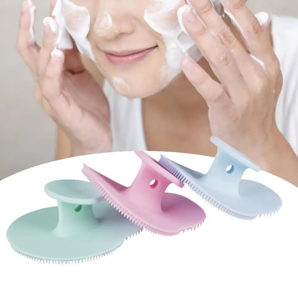 Silicone Cleansing Brush Soft Face Massaging Brush Blackhead Removal Facial Massage Cleansing Brush Women Face Cleaner Makeup