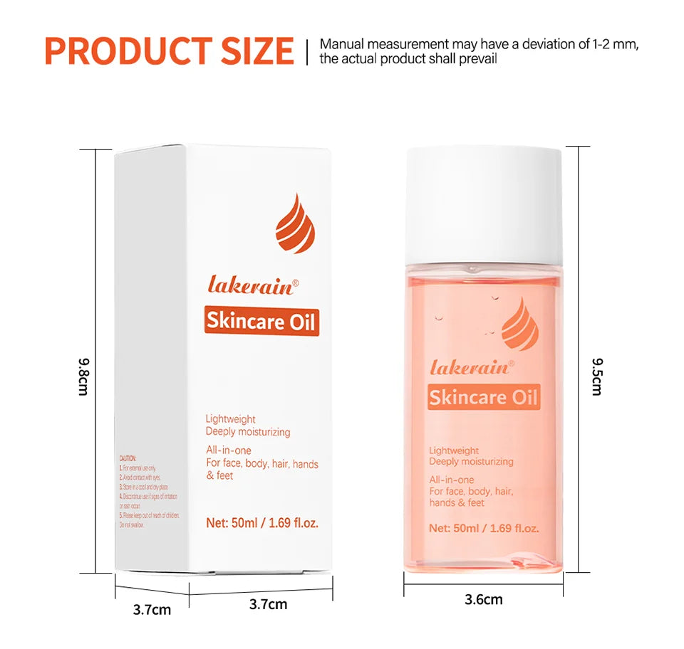 Bio Skincare Body Oil Face Body Moisturizer Vitamin A Vitamin E Exfoliate skin Improve Hair Health Fade Scars Exfoliate skin car