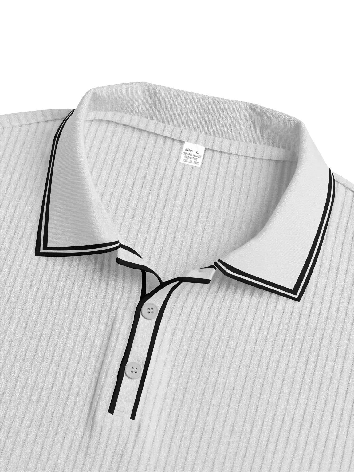 New Men's Long Sleeve Knitted Polo Shirt Classic Cotton Knit with Button Placket Business Casual & Golf Top Spring Autumn Shirts