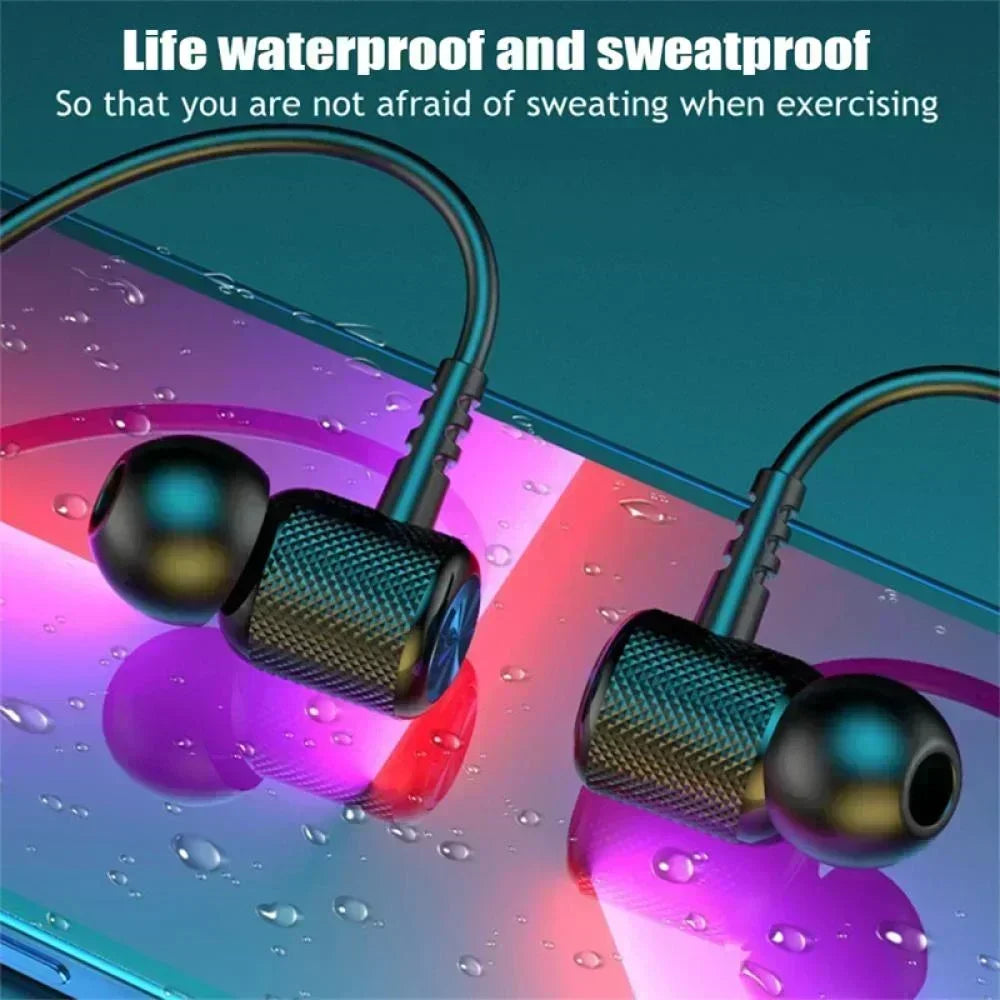 Wireless Headphones Bluetooth Neckband Magnetic Headphones Sports Running 5.3 Headphones with Microphone