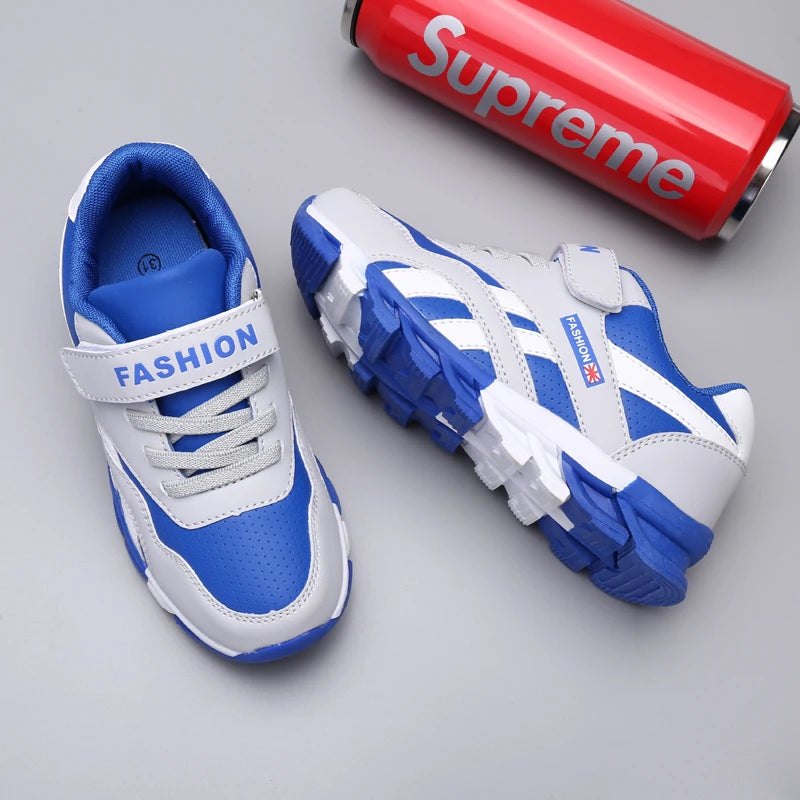 Kids Fashion Sneakers Outdoor Sport Boys Tennis  Comfort Leather Running Shoes Lightweight  Children&