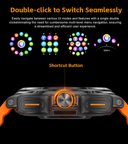 2026 New Watch Earphones 2-in-1 Smart Watch Health Monitoring Bluetooth Call 100+Sports Mode Outdoor Smart Watch Men and Women