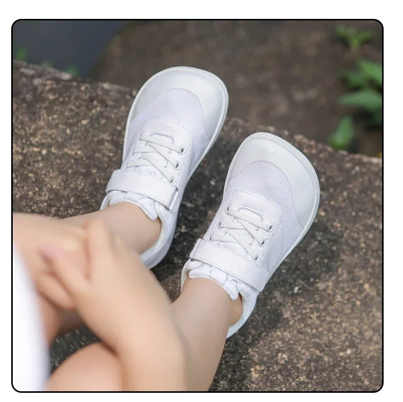 Kids Wide Barefoot Shoes Minimalist Boys Girls Sneakers Lightweight Non Slip Children Walking Shoes Casual Skate Flat