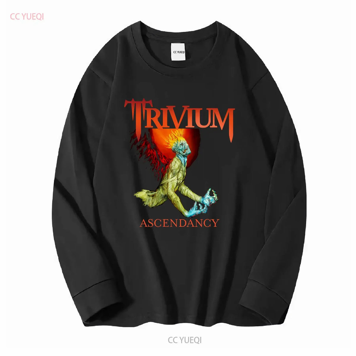 Vintage Trivium Ascendancy Men T shirt Black  All Sizes vintage Washed fashion Stylish Slightly Breathable graphic streetwear