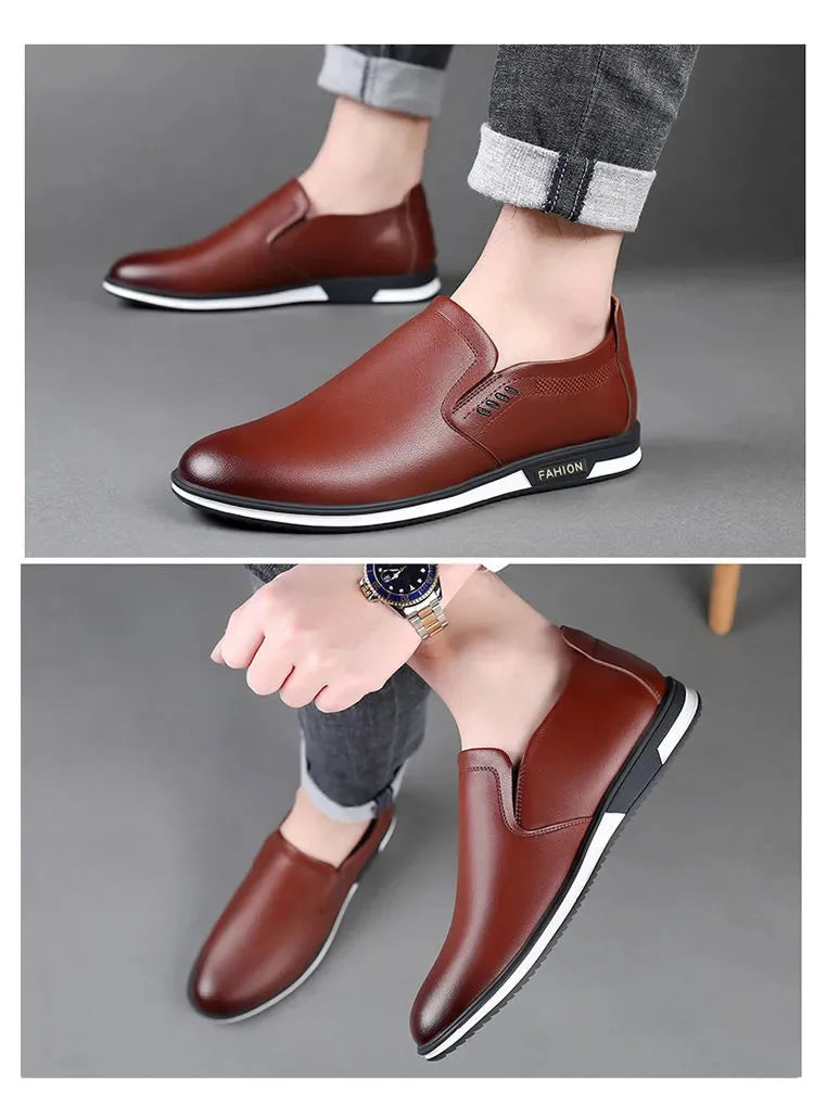 Leather Shoes for Men Designer Loafers High Quality Adult Moccasins Men Driving Shoes Male Footwear Men&