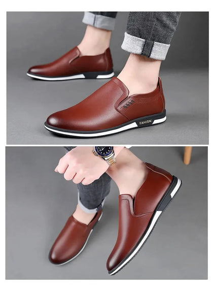 Leather Shoes for Men Designer Loafers High Quality Adult Moccasins Men Driving Shoes Male Footwear Men&