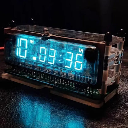 LED Modern Table Clocks Cyberpunk Style Electronic Desk Clock Desktop Ornaments Miniature Luxury Creative Home Decoration