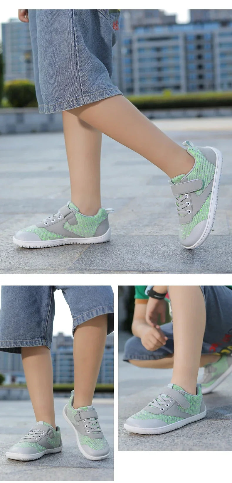 Kids Wide Barefoot Shoes Minimalist Boys Girls Sneakers Lightweight Non Slip Children Walking Shoes Casual Skate Flat