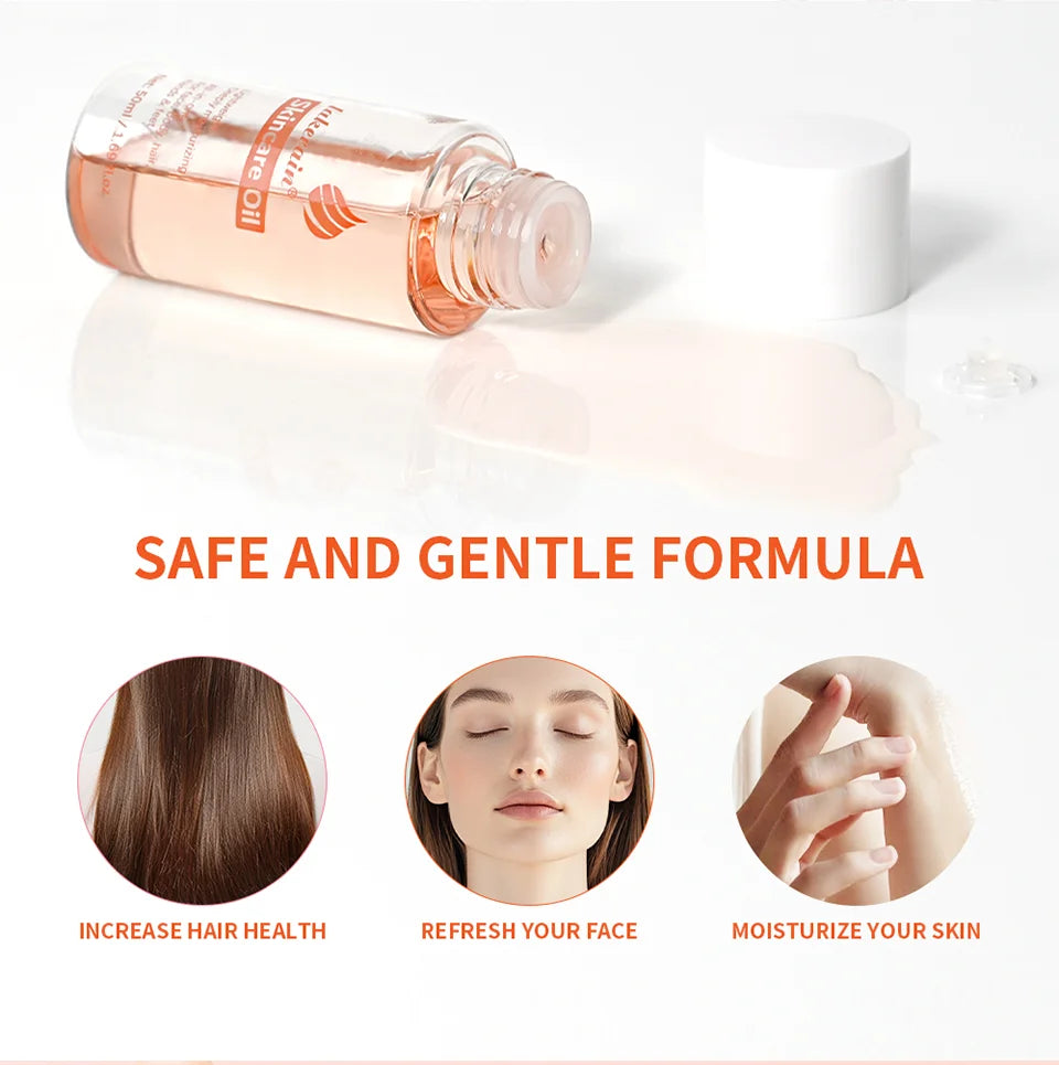 Bio Skincare Body Oil Face Body Moisturizer Vitamin A Vitamin E Exfoliate skin Improve Hair Health Fade Scars Exfoliate skin car