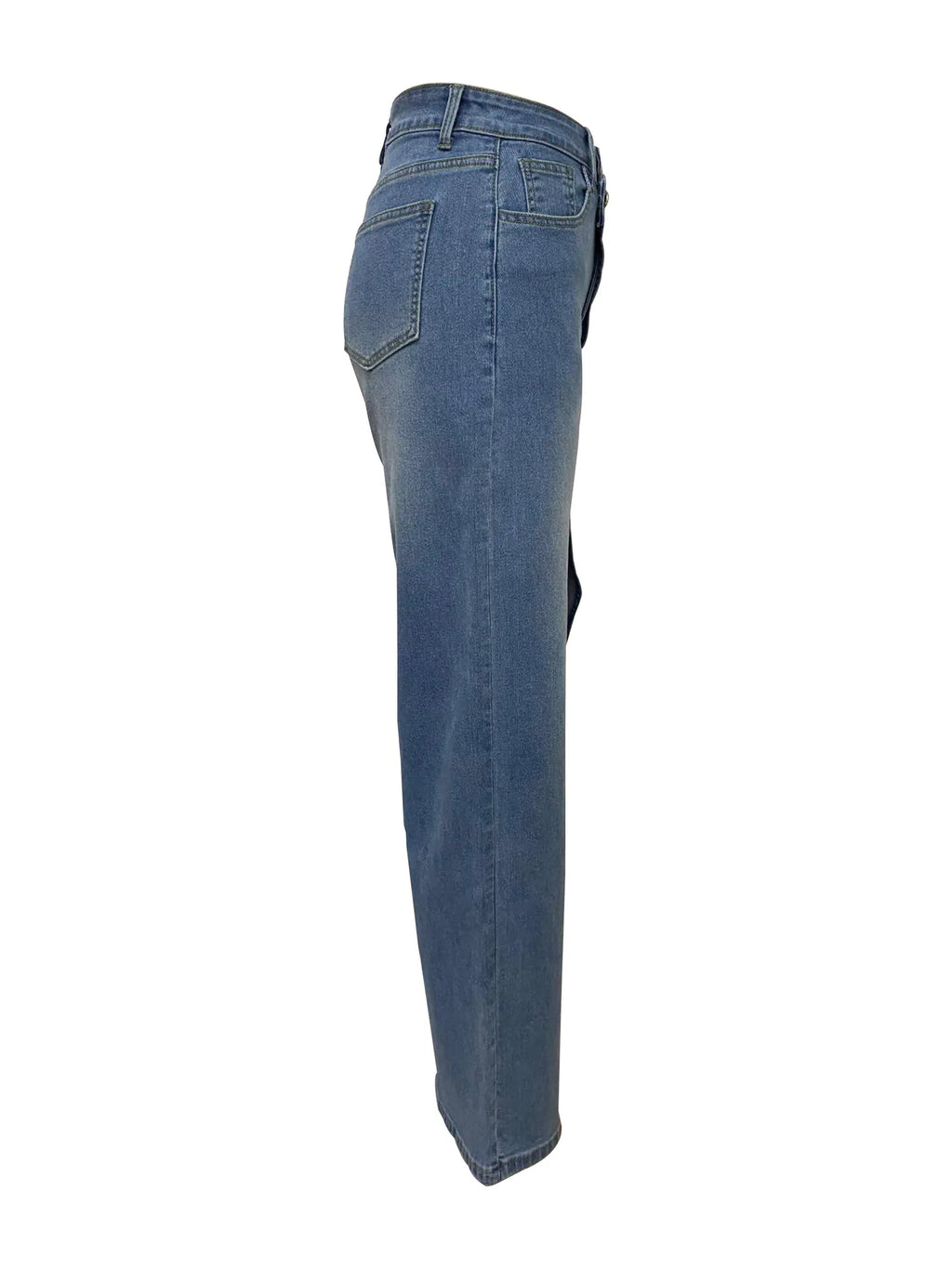 Wide Leg Jeans Women High Waist Asymmetrical Wrap Front Y2K Vintage Baggy Straight Long Denim Casual Plus Size Streetwear