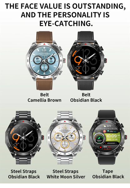 New T95 Smart Watch TWS 2-in-1 Bluetooth Headset Earphones with Built-in Speaker HIFI 9D Sound Quality Health Sports Monitoring