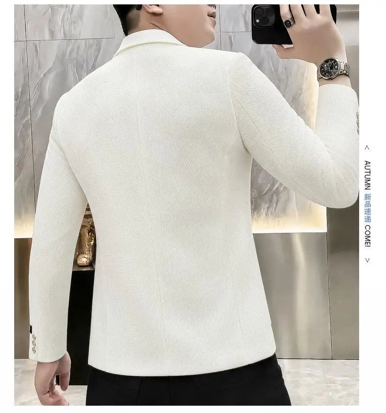 Blazer, Men, Fashionable, for Weddings, for Casual Wear, for Hosting, Slim-fit, Gentlemanly, for Banquets, for Business. Blazer