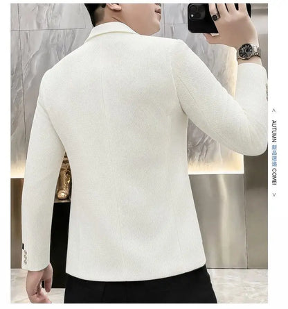 Blazer, Men, Fashionable, for Weddings, for Casual Wear, for Hosting, Slim-fit, Gentlemanly, for Banquets, for Business. Blazer