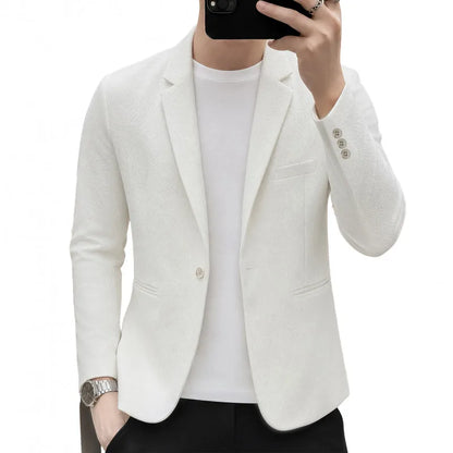 Blazer, Men, Fashionable, for Weddings, for Casual Wear, for Hosting, Slim-fit, Gentlemanly, for Banquets, for Business. Blazer