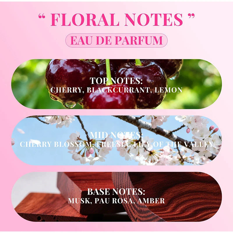 Pheromones Perfume For Women To Attract Men,Long Lasting Roll On Scent,Fruity Floral Eau De Parfum,Jasmine/Violet/Musk Fragrance