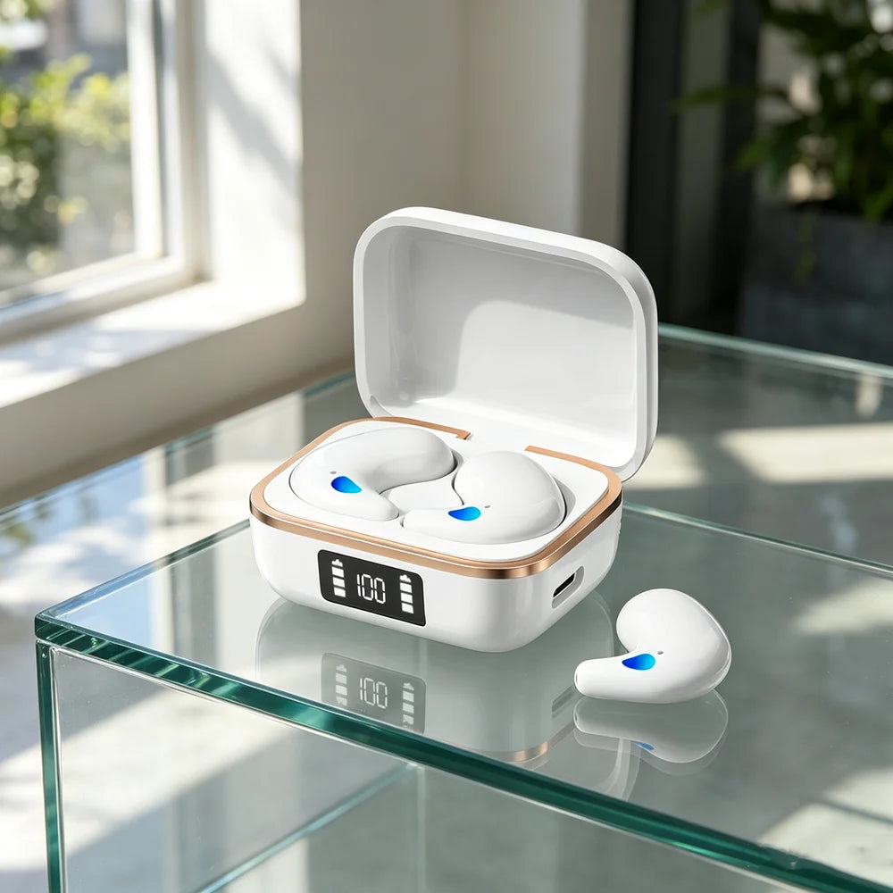 Sleeping Earbuds Wireless Mini Headphones For Work TWS Bluetooth Earphone Stereo Hidden Headsets with Mic HD Call Sport