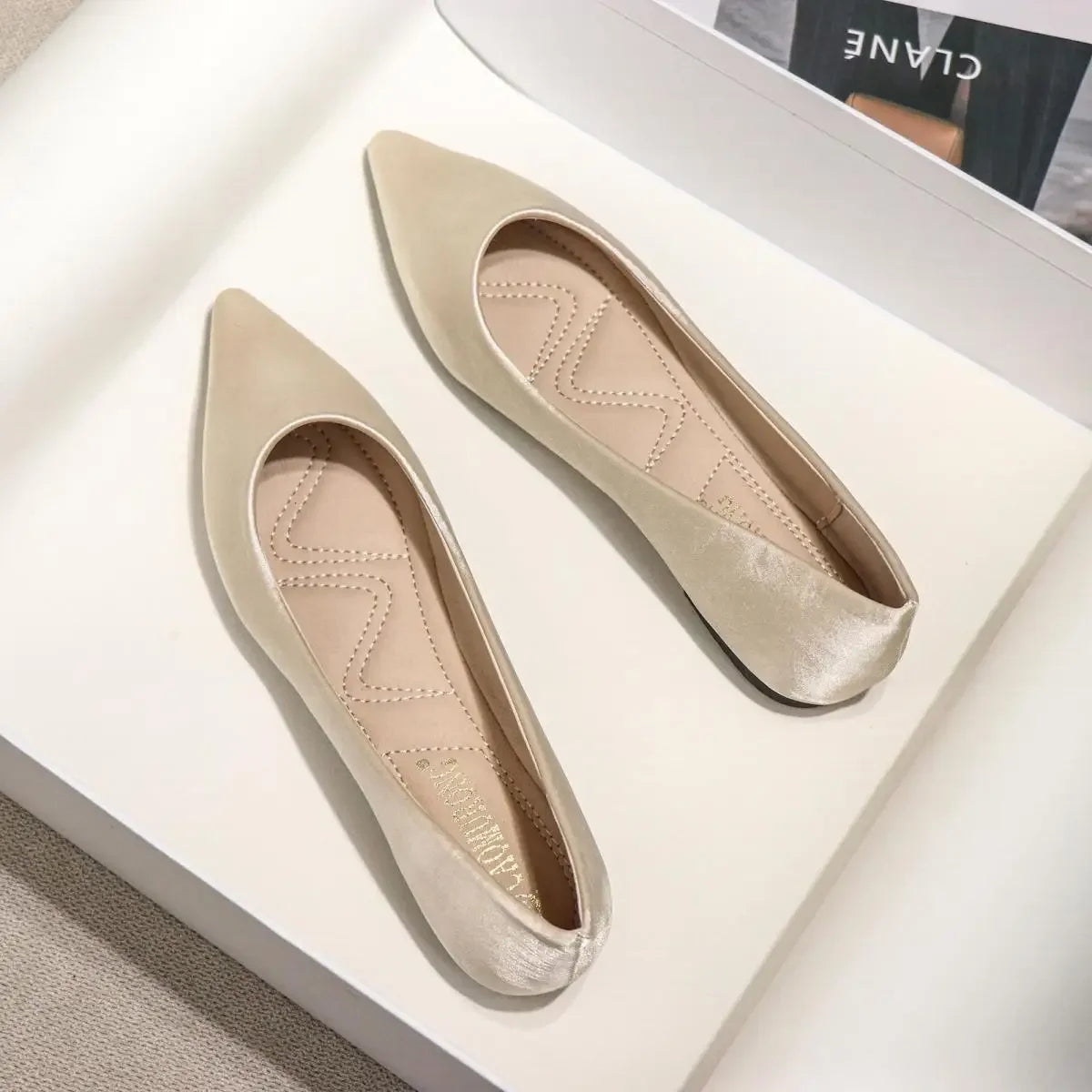 Ladies Footwear Low Heel Elegant Office Non Slip Women&