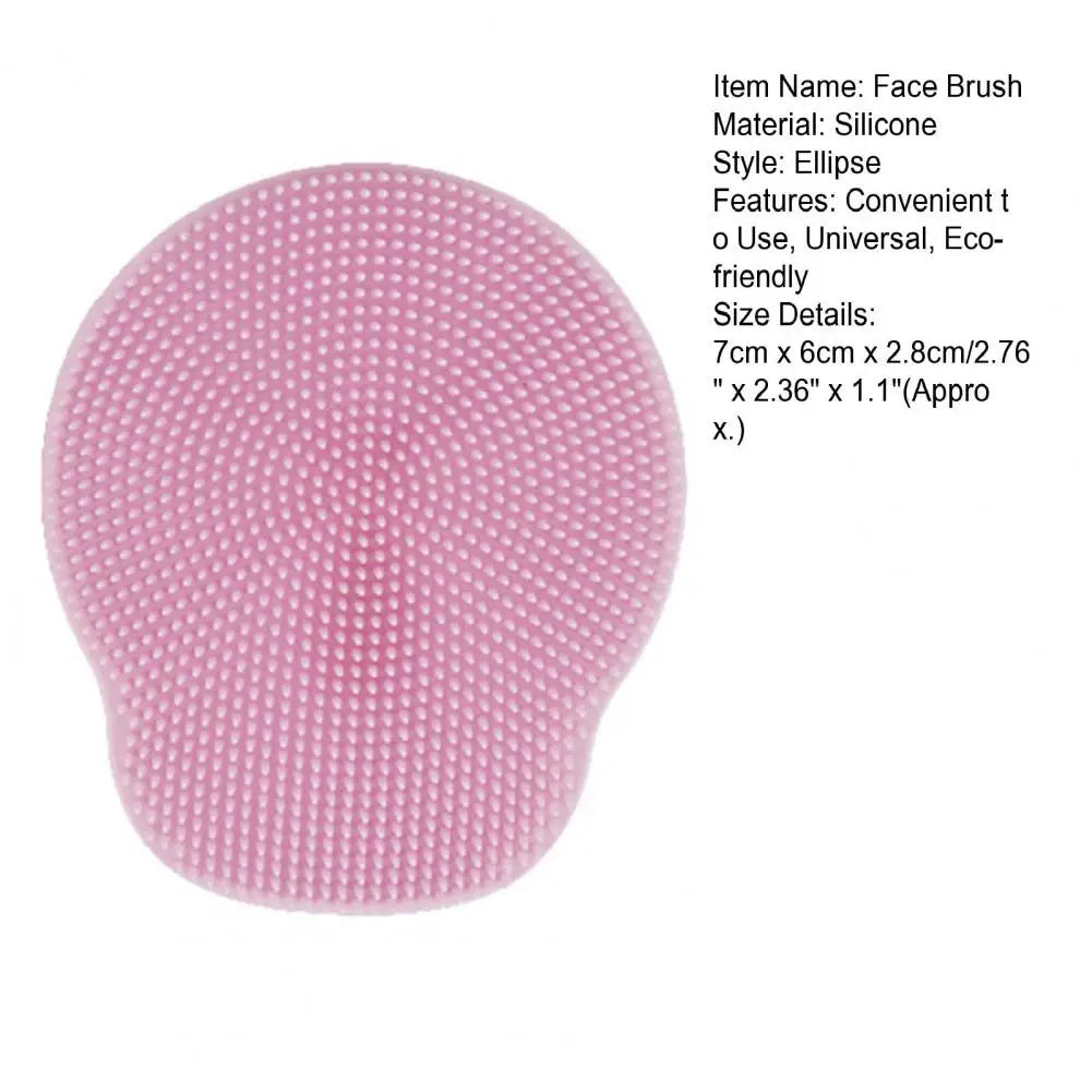 Silicone Cleansing Brush Soft Face Massaging Brush Blackhead Removal Facial Massage Cleansing Brush Women Face Cleaner Makeup