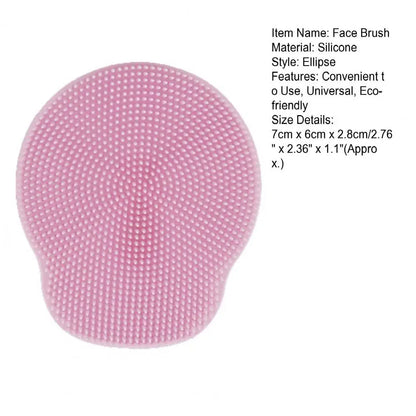 Silicone Cleansing Brush Soft Face Massaging Brush Blackhead Removal Facial Massage Cleansing Brush Women Face Cleaner Makeup