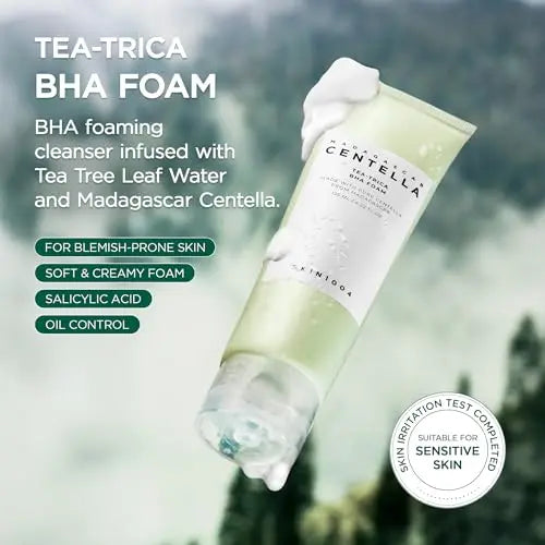 SKIN1004 Centella Cleanser Foam Series 125ml Poremizing/Ampoule/Tea-Trica BHA/Tone Brightening Face Wash Sensitive Skin K-Beauty