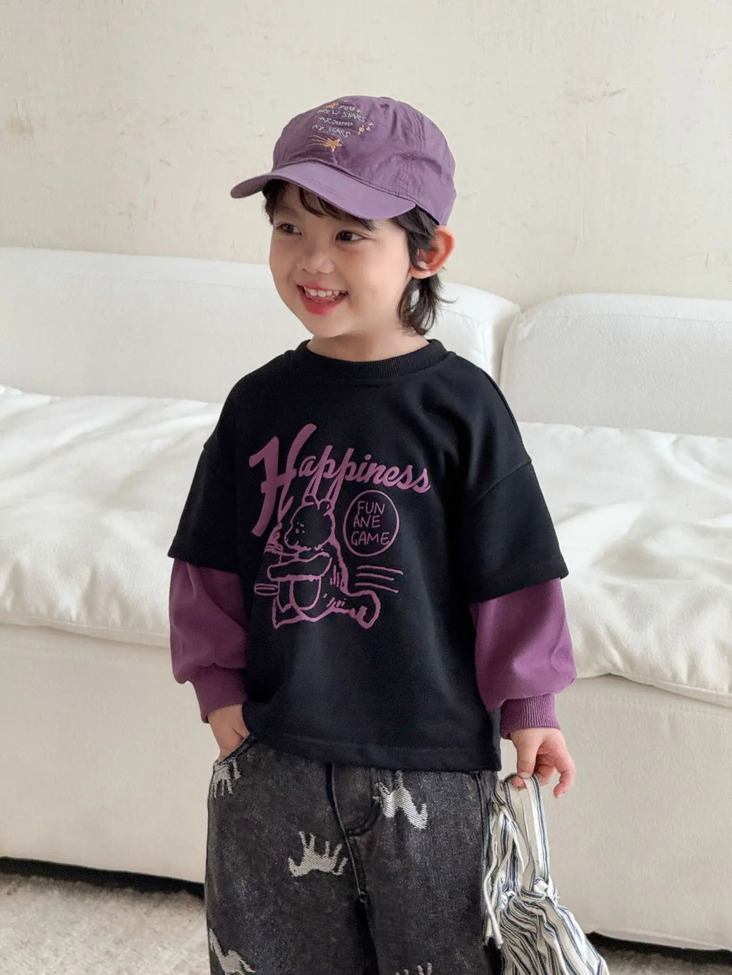 Children Clothe Skids Denim Pants Loose Boys Girls Autumn 2026 New Casual Fashionable Kids Loose Casual Wide-leg Pants