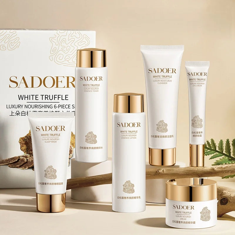 White Truffle Skin Care Six-Piece Set, Rich in Centella Asiatica Extract, Niacinamide and Other Skin-Friendly Ingredients, Paired with Various Beautifying and Moisturizing Ingredients to Replenish the Skin&