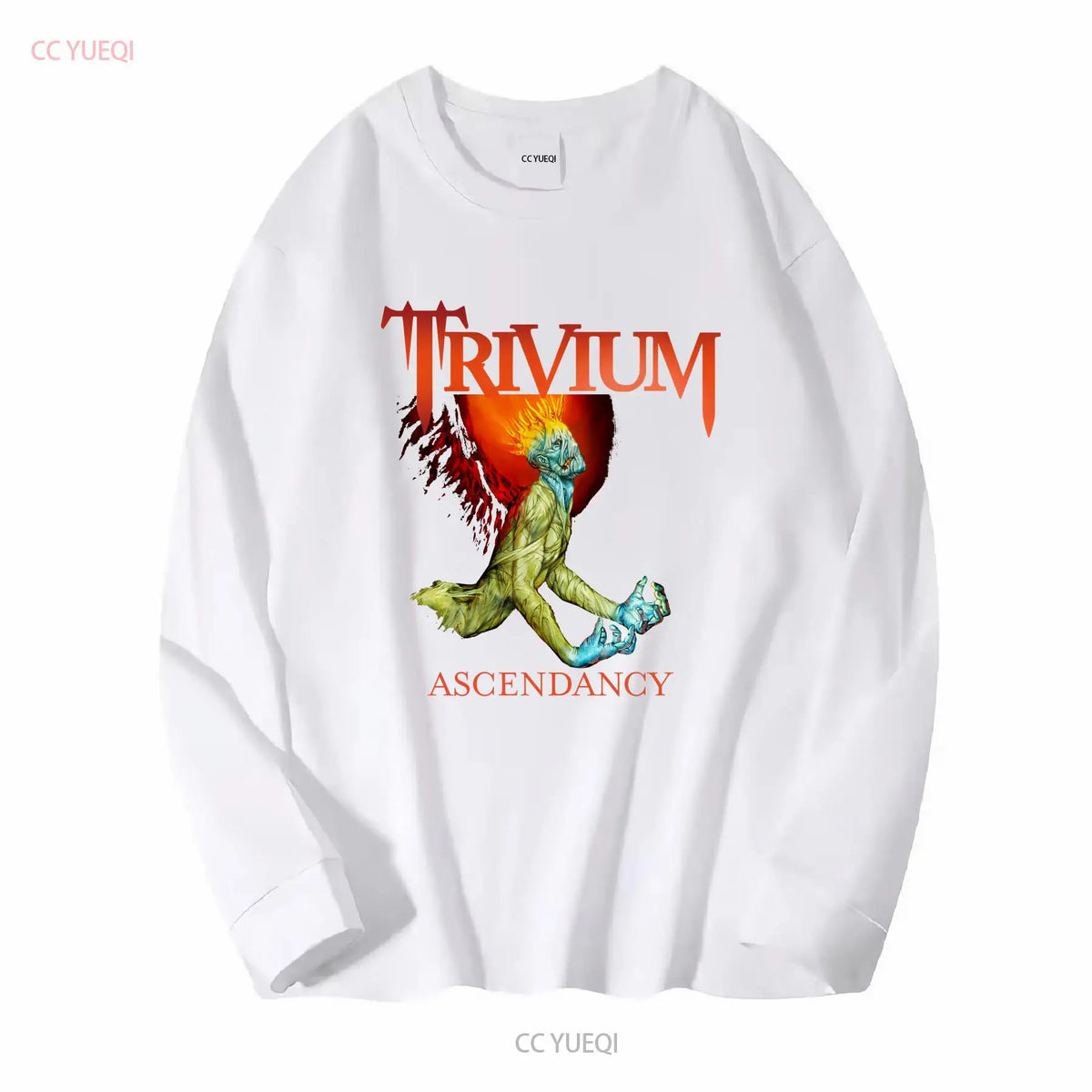 Vintage Trivium Ascendancy Men T shirt Black  All Sizes vintage Washed fashion Stylish Slightly Breathable graphic streetwear