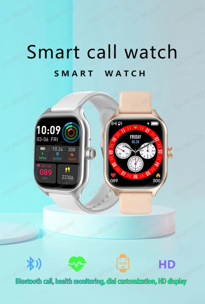 Smart Watch For Android IOS Watches 1.83inch HD Display Bluetooth Call Message Alert Music Sports Mode Smartwatch Men Women Ht30
