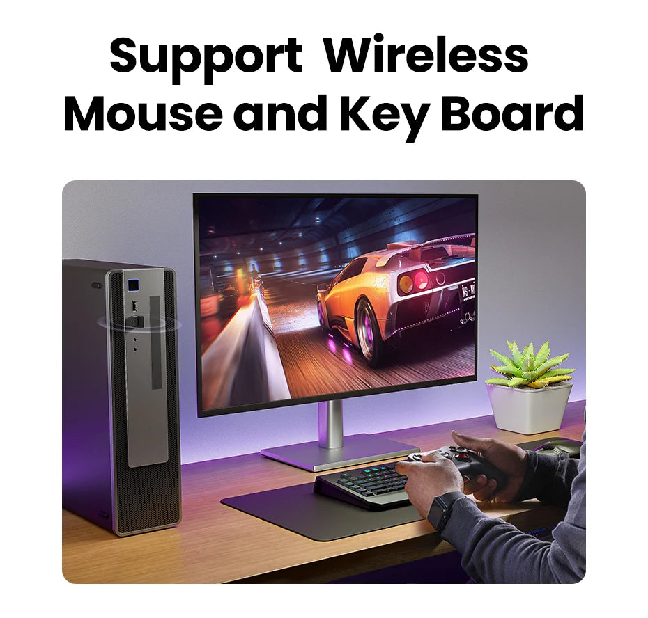 USB Bluetooth Adapter, Bluetooth 6.0 Dongle for PC Windows 11/10/8.1, Receiver &amp; Transmitter for Keyboard/Mouse