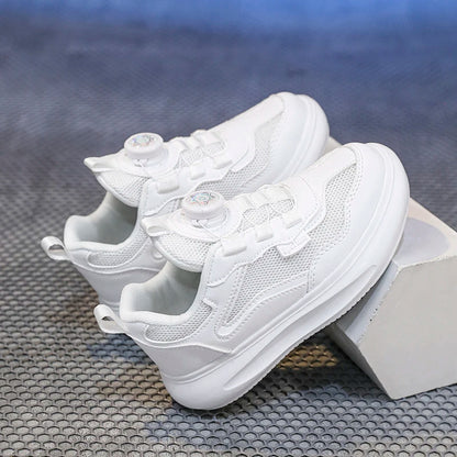 Kids White Shoes Girls Boys For School Casual Sport Shoes Sneakers Toddler Summer Breathable Soft Soles Lightweight