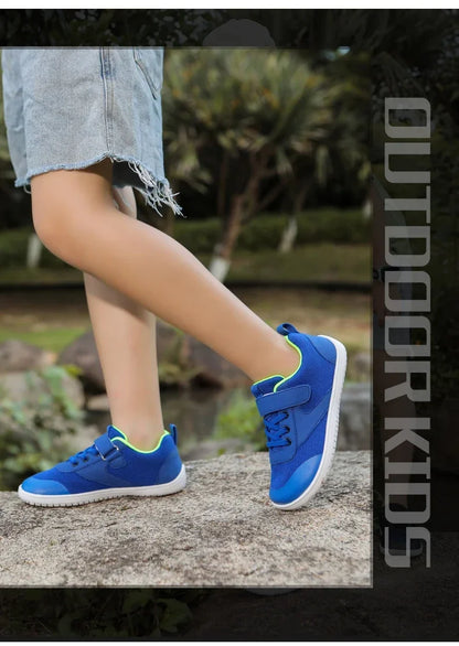 Kids Wide Barefoot Shoes Minimalist Boys Girls Sneakers Lightweight Non Slip Children Walking Shoes Casual Skate Flat