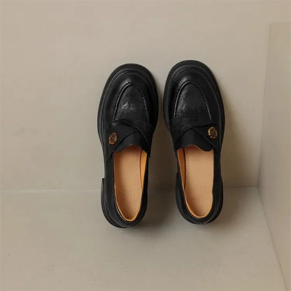Women High Heel Shoes 2025 Retro Spring Autumn Performance Causal Women&
