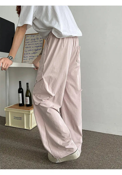 2026 Trendy Retro Wide-Leg Cargo Pants for Men- High Waist Utility Streetwear, Comfortable &amp; Stylish Casual Fashion Pants M-8XL