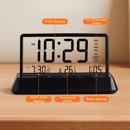 Electronic Clock New Ornaments Desktop Creative Digital Alarm Clock Living Room Calendar High-end Home Decoration