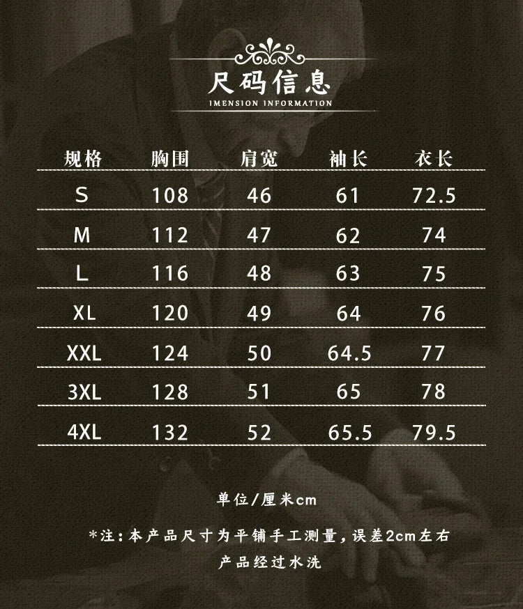 Amekaji Wear Clothes Men Corduroy Double Breasted Suit Cotton Coat Jacket American Retro Casual