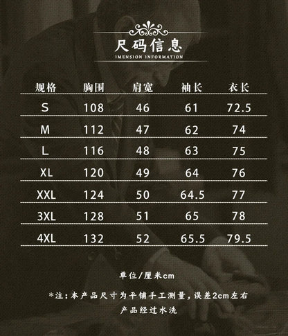 Amekaji Wear Clothes Men Corduroy Double Breasted Suit Cotton Coat Jacket American Retro Casual
