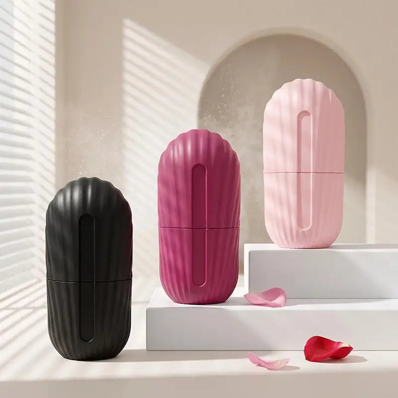 Ice Face Roller Ice Cube Beauty Massage Silicone Ice Mold For Eye Puffiness Ice Facial Roller Shrink Pores