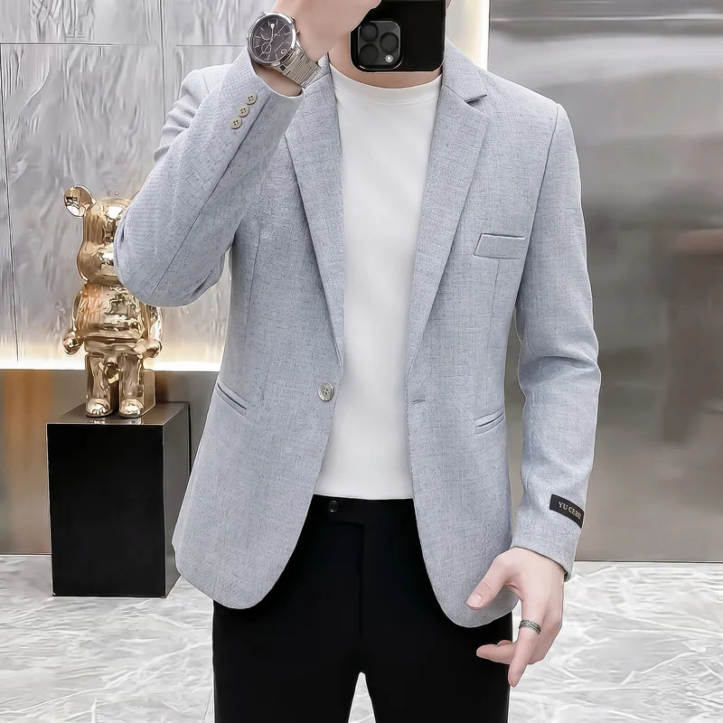 Blazer, Men, Fashionable, for Weddings, for Casual Wear, for Hosting, Slim-fit, Gentlemanly, for Banquets, for Business. Blazer