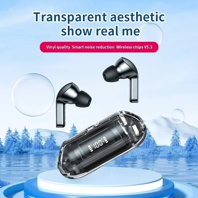 Wireless Mini Earbuds LED Power Digital Display TWS Wireless Headset Stereo Sound Bluetooth Headphones