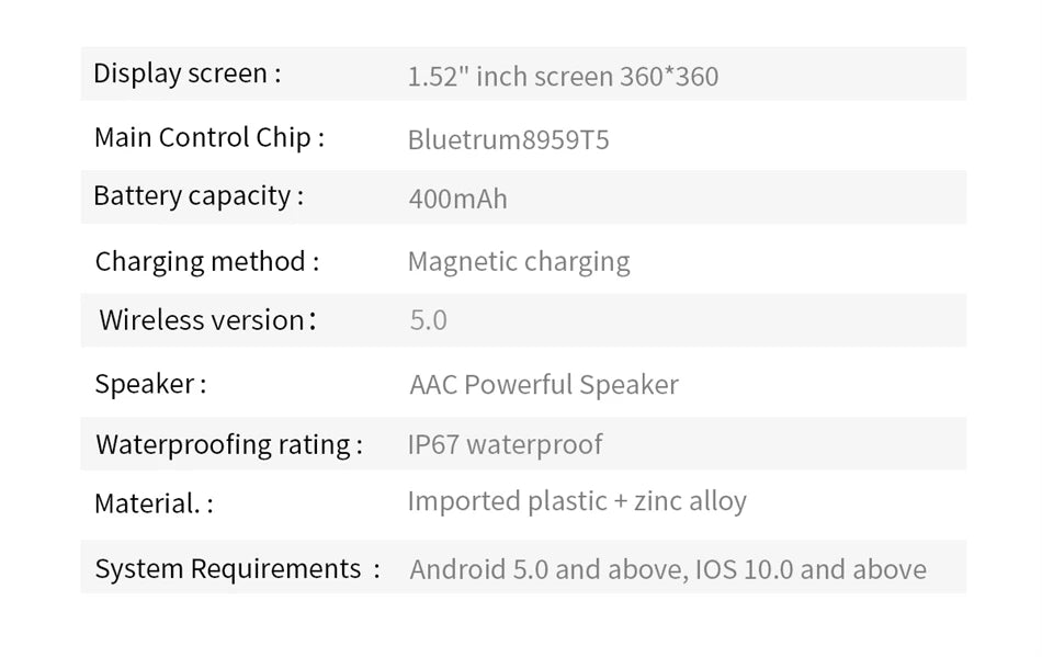 New T95 Smart Watch TWS 2-in-1 Bluetooth Headset Earphones with Built-in Speaker HIFI 9D Sound Quality Health Sports Monitoring