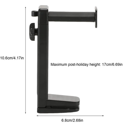 Headset Stand 2 in 1 Above &amp; Under Desk PC Gaming Headset Holder with Height Adjustable and Rotating Clamp with Cable Clip