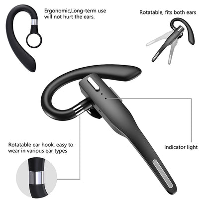Wireless Bluetooth Headphones With Microphon Earphone ENC Noise Cancelling Handsfree Talking Headset Busines Auriculares Driving